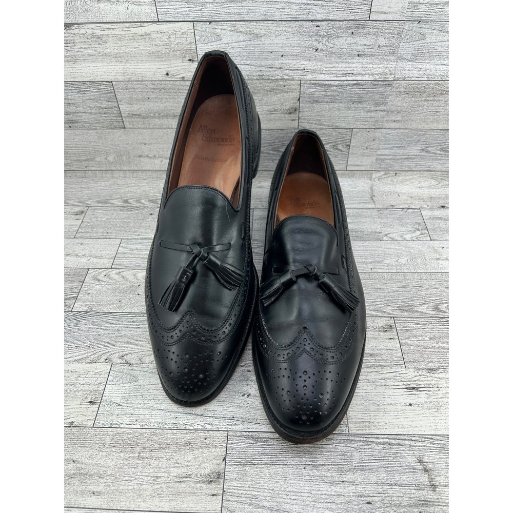 Allen Edmonds‎ Manchester Black Leather Wingtip Tassel Loafers Mens Shoes 11.5 A